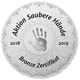 Bronze-Zertifikat - Aktion saubere Hände